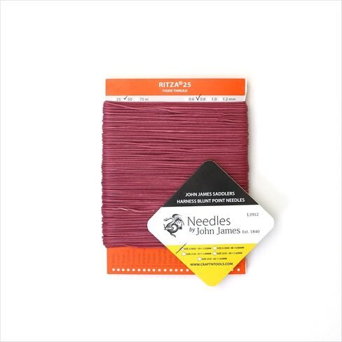Amber Glow 1.0mm RITZA 25 Tiger Thread for Leather Craft | Waxed Tiger Thread | Ritza 25 Thread | Waxed Polyester | Saddlers Thread in Saudi Arabia