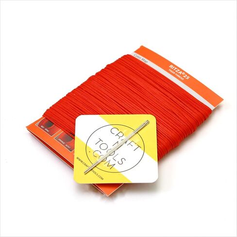 Amber Glow 1.0mm RITZA 25 Tiger Thread for Leather Craft | Waxed Tiger Thread | Ritza 25 Thread | Waxed Polyester | Saddlers Thread in Saudi Arabia