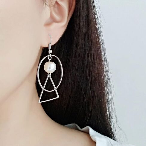 100Pcs Earring Beading Hoops for Jewelry Making,50Pcs Round Earrings Findings Hoops 50Pcs Triangle Earring Beading Hoops for DIY Craft Jewelry Making,Earring Necklace,Crafts Supplies (Gold K) in Saudi Arabia