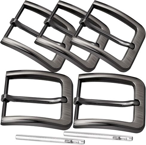 5 Pieces 1.5 Inches(38 mm) Belt Buckles Replacement Single Prong Square Buckle Set Heavy Duty for Belt Men Women in Saudi Arabia