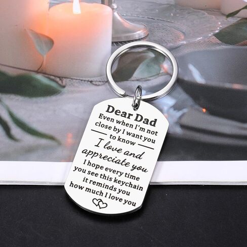 Fathers Day Keychain Gifts from Daughter Son, Dad Birthday Gift, Gifts for Dad Who Wants Nothing Fathers Day Birthday Gifts for Dad Bonus Dad Step Dad Gifts, Dad Valentines Day Christmas Gifts for Men in Saudi Arabia