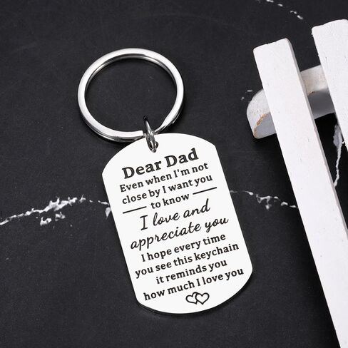 Fathers Day Keychain Gifts from Daughter Son, Dad Birthday Gift, Gifts for Dad Who Wants Nothing Fathers Day Birthday Gifts for Dad Bonus Dad Step Dad Gifts, Dad Valentines Day Christmas Gifts for Men in Saudi Arabia