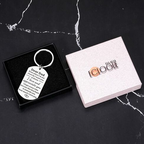 Fathers Day Keychain Gifts from Daughter Son, Dad Birthday Gift, Gifts for Dad Who Wants Nothing Fathers Day Birthday Gifts for Dad Bonus Dad Step Dad Gifts, Dad Valentines Day Christmas Gifts for Men in Saudi Arabia