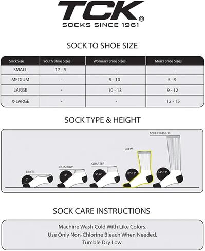 TCK 3 Pair Work & Athletic Crew Socks (White, Medium) in Saudi Arabia
