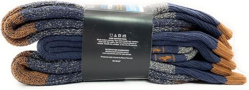 Dickies Genuine Men’s 3-Pairs Steel Toe Crew Performance Thermals Socks, Cotton , Multicolor (Navy & Gray) Pack of 1 in Saudi Arabia