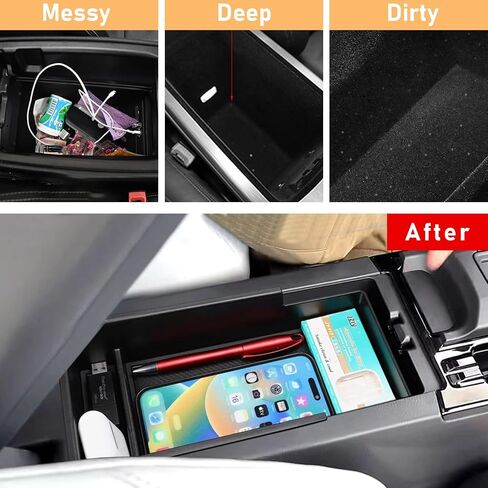 TTCR-II Compatible with Toyota Corolla Center Console Organizer 2019-2023 E210, For Corolla Cross Console Organizer Tray 2022-2023, For Corolla Cross XG10 Center Armrest Storage Box in Saudi Arabia