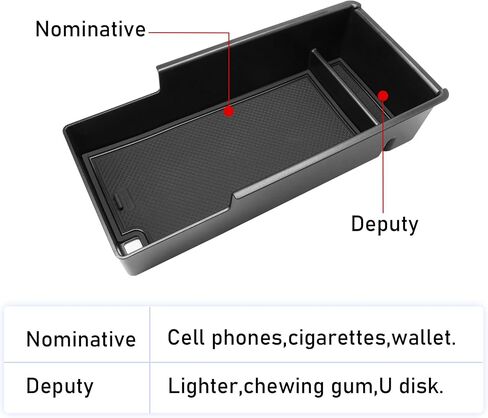 TTCR-II Compatible with Toyota Corolla Center Console Organizer 2019-2023 E210, For Corolla Cross Console Organizer Tray 2022-2023, For Corolla Cross XG10 Center Armrest Storage Box in Saudi Arabia