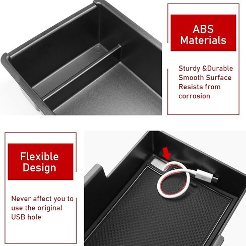 TTCR-II Compatible with Toyota Corolla Center Console Organizer 2019-2023 E210, For Corolla Cross Console Organizer Tray 2022-2023, For Corolla Cross XG10 Center Armrest Storage Box in Saudi Arabia