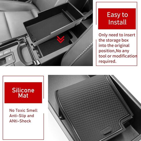 TTCR-II Compatible with Toyota Corolla Center Console Organizer 2019-2023 E210, For Corolla Cross Console Organizer Tray 2022-2023, For Corolla Cross XG10 Center Armrest Storage Box in Saudi Arabia