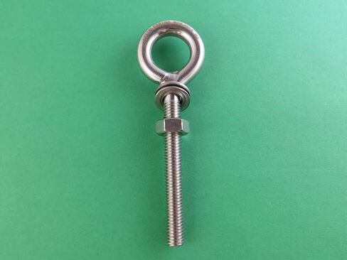 US STAINLESS 2 Pieces Stainless Steel 316 M8 Eye Bolt 8mm x 60mm (5/16" x 2 3/8") Marine Grade Pitch of 1.25 in Saudi Arabia
