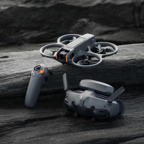 DJI Avata 2 FPV Drone Fly More Combo (1 Battery) with Camera 4K Including Goggles 3 and RC Motion 3, Immersive Experience, Built-in Propeller Guard, POV Content Bundle with Deco Gear Accessories in Saudi Arabia