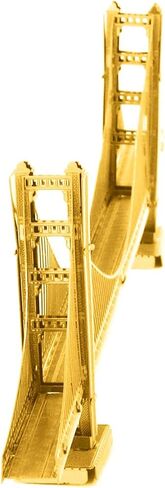 Metal Earth Golden Gate Bridge Gold Version 3D Metal Model Kit Bundle with Tweezers Fascinations in Saudi Arabia