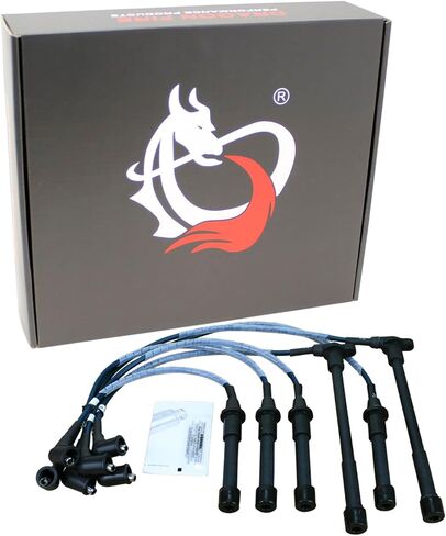 مجموعة أسلاك توصيل شرارة بديلة من Dragon FIRE Performance Direct Fit OEM متوافقة مع 1996-2004 Nissan Frontier Pathfinder وInfiniti QX4 Xterra 3.3L V6 OEM Fit PWJ185 in Saudi Arabia