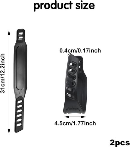 Exercise Bike Pedal Straps, 1 Pair Universal Adjustable Bicycle Pedal Straps for Exercise Cycle Home or Gym 12.2x1.77inch in Saudi Arabia