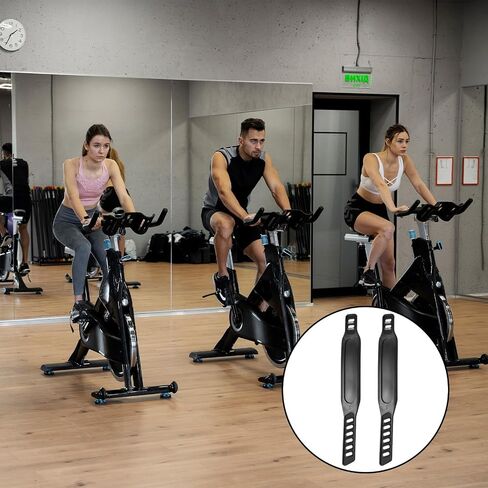 Exercise Bike Pedal Straps, 1 Pair Universal Adjustable Bicycle Pedal Straps for Exercise Cycle Home or Gym 12.2x1.77inch in Saudi Arabia