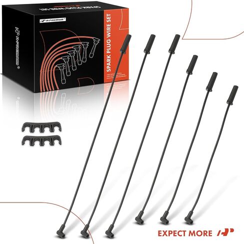 A-Premium Ignition Spark Plug Wires Set of 6 Compatible with Buick Lucerne 2006, Lesabre Park Avenue 1999-2005 & Oldsmobile 88 1999, LSS 1999 & Pontiac Bonneville 1999-2005, 3.8L, Naturally Aspirated in Saudi Arabia