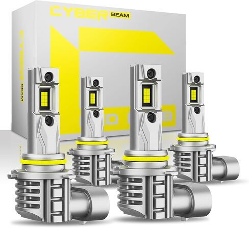 9005 9006 Bulbs Combo,44000LM Bright Bulbs,1:1 Mini Size,6500K Cool White 9005/HB3 9006/HB4 High Low Dual Beam,Plug and Play Fog Bulbs,Pack of 4 in Saudi Arabia