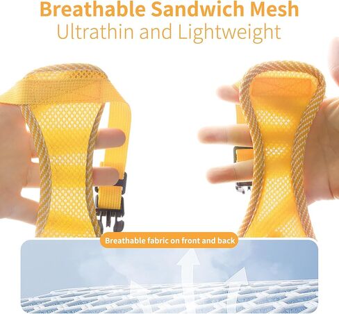 AIITLE صدرية للكلاب قابلة للتنفس للغاية، حزام للكلاب قابل للتعديل مع مقود - شريط عاكس بمساحة كبيرة وإبزيم سريع التحرير - أحزمة خارجية مضادة للهروب للحيوانات الأليفة للكلاب المتوسطة الحجم أصفر L in Kuwait