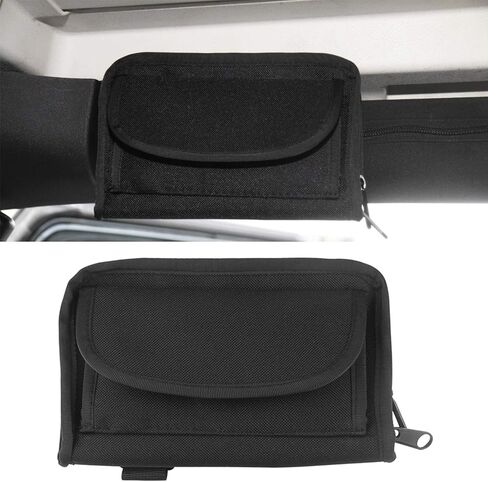 حقيبة تخزين لحمل النظارات الشمسية قطعة واحدة من Winunite متوافقة مع Jeep Wrangler JK TJ CJ YJ JKU JL JLU Unlimited 2/4 باب وGladiator JT حقيبة تخزين إكسسوارات الأشياء الصغيرة السوداء in Kuwait
