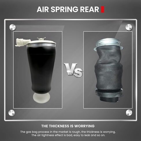 حقيبة زنبركية للتعليق الهوائي الخلفي متوافقة مع لينكولن تاون كار، لينكولن كونتيننتال، فورد كراون فيكتوريا/ماركيز وميركوري جراند ماركيز، رقم OEM 3U2Z5580AA، 3U2Z5580BA in Kuwait