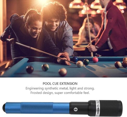 12.6In Cues Extender, Aluminum Alloy Billiard Telescopic Extension Cues, Pool Cues Extension Accessory Parts for All Brands in Saudi Arabia