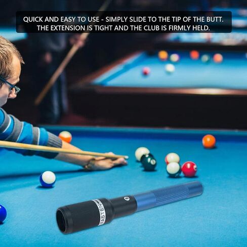 12.6In Cues Extender, Aluminum Alloy Billiard Telescopic Extension Cues, Pool Cues Extension Accessory Parts for All Brands in Saudi Arabia