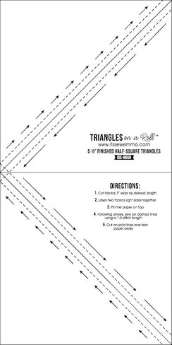 إنها تُخيط مثلثات إيما على لفة 1/2SQ 5.5 بوصة، 50 قدمًا 5.50 بوصة الحجم النهائي in Kuwait