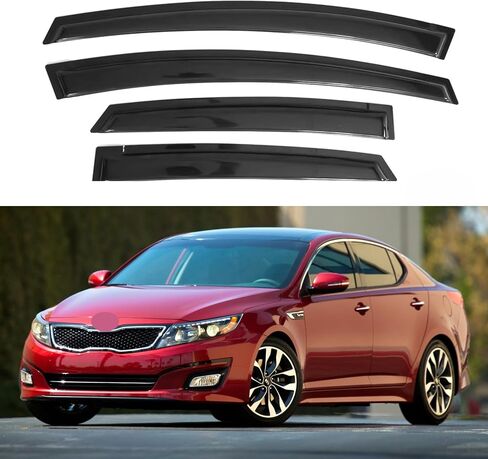 حاجب نافذة متوافق مع Kia Optima 2011-2015، شريط حماية من المطر، متين للغاية، عاكس نافذة تهوية جانبية للشمس والرياح، 2011 2012 2013 2014 2015 in Kuwait