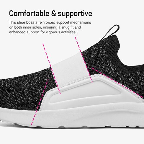 ALEADER Women's Casual Slip-On Walking Sneakers, Comfort Knit Tennis Walking Shoes in Saudi Arabia