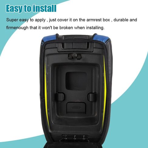 LEXLEY Center Console Leather Cover Armrest Pad Interior Accessories For Jeep 2018 2019 2020 2021 2022 2023 2024 Wrangler JL/JLU,2020 2021 2022 2023 2024 Gladiator JT-Black Stitches in Saudi Arabia