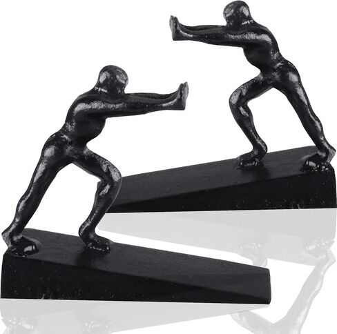 Cast Iron Door Stop, Decorative Rustic Heavy Duty Door Stopper, Man Door Stop Wedge to Stop Your Bedroom, Bath and Exterior Doors in Saudi Arabia
