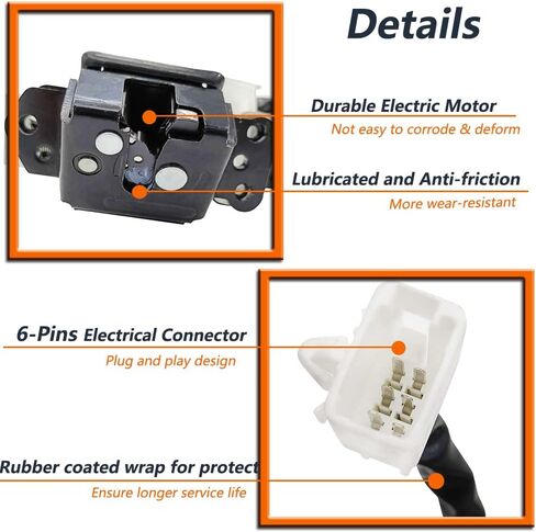 Rear Tailgate Trunk Door Lock Actuator Compatible for 2010-2019 Highlander - 2013-2015 RAV4-2009-2016 Venza - 2011-2020 Sienna Power Liftgate Door Lock Motor 69350-0E100 69350-08040 in Saudi Arabia