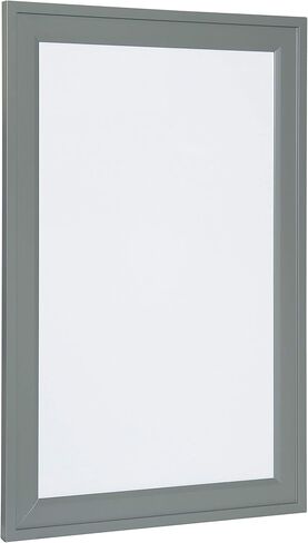 Bosc Decorative Framed Magnetic Dry Erase Board, Gray, 18.5x27.5 in Kuwait