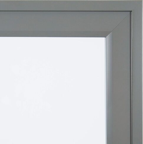 Bosc Decorative Framed Magnetic Dry Erase Board, Gray, 18.5x27.5 in Kuwait
