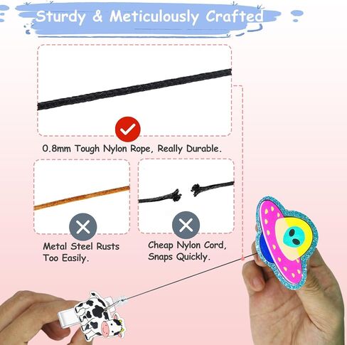 Funny Badge Reel Retractable for Nurses, Cute Cow ID Badge Holder with Alligator Clip for Students, RN LPN Medical Assistant Work, Nursing Name Tag Card Cute Badge Reels Nurse Grad Gift in Saudi Arabia