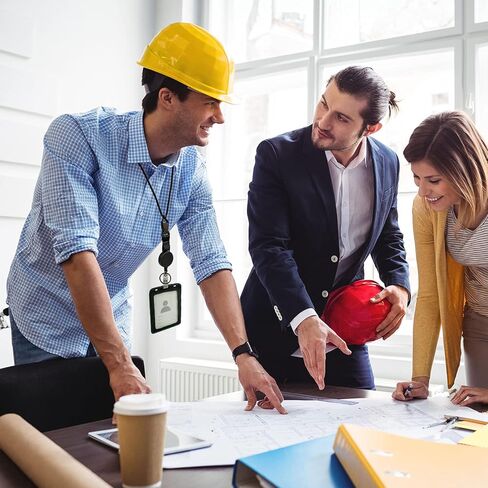 XIANGXING 2 حزمة حبل مستدير شديد التحمل قابل للسحب، سلسلة مفاتيح بحزام رقبة منفصل مع بكرة شارة للرجال والنساء ومفاتيح حامل البطاقات in Kuwait