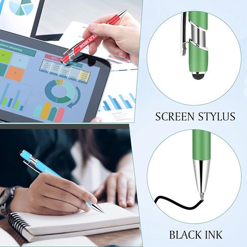 50 قطعة من الأقلام الملهمة بكميات كبيرة، أقلام حبر جاف مضحكة، أقلام حبر سوداء، هدايا تقدير الموظفين، هدايا الكنيسة الدينية المسيحية لزملاء العمل والنساء والرجال والممرضات والمدرسين والطلاب، ملهمة in Kuwait