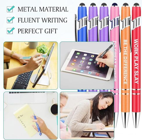 50 قطعة من الأقلام الملهمة بكميات كبيرة، أقلام حبر جاف مضحكة، أقلام حبر سوداء، هدايا تقدير الموظفين، هدايا الكنيسة الدينية المسيحية لزملاء العمل والنساء والرجال والممرضات والمدرسين والطلاب، ملهمة in Kuwait