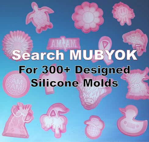MUBYOK M80 Cows Silicone Car Vent Freshie Mold for Aroma Beads Freshie Supplies in Kuwait