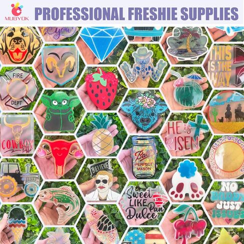 MUBYOK M80 Cows Silicone Car Vent Freshie Mold for Aroma Beads Freshie Supplies in Kuwait