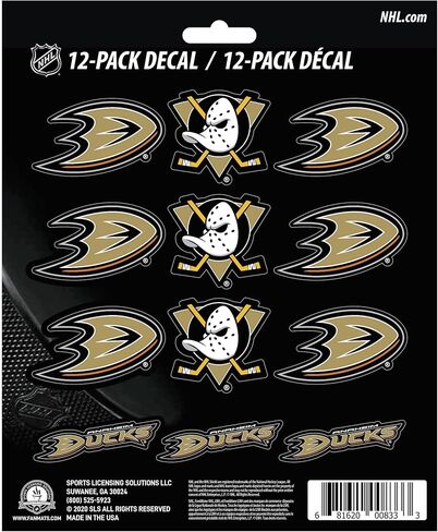 FANMATS NHL Unisex-Adult NHL Mini Decal 12-pk in Saudi Arabia