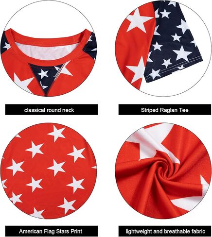 Plus Size Women American Flag Shirt Flag Striped Star Graphic 4th of July Tops Independence Day Tee in Kuwait