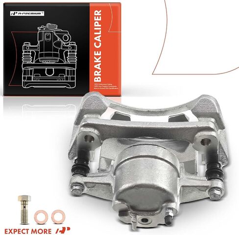 A-Premium Disc Brake Caliper Assembly with Bracket Compatible with Select Jeep Models - Liberty 2002 2003 2004 2005 2006 2007, Sport Utility - Front Left Driver Side in Saudi Arabia