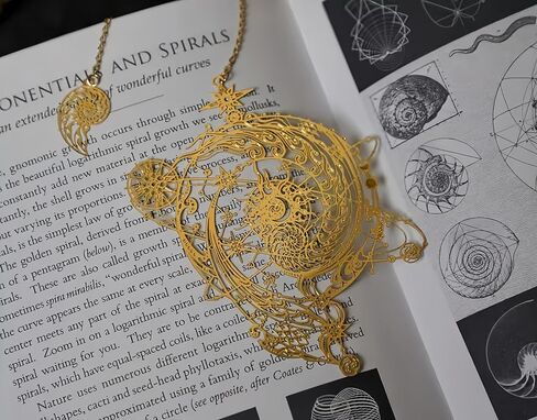 Golden Bookmark Great spacial Gift time-Eternal-Universe Students Creative Gift Box Hollow Metal (The Source of The Universe) in Kuwait