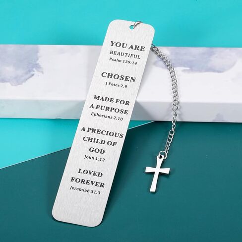 Confirmation Gifts for Teen Girls Boys Christian Bookmark Religious Gifts for Women Men Bible Verse Bookmark for Girls Daughter Book Lovers Graduation Birthday Christmas for Female Male Him Her in Saudi Arabia