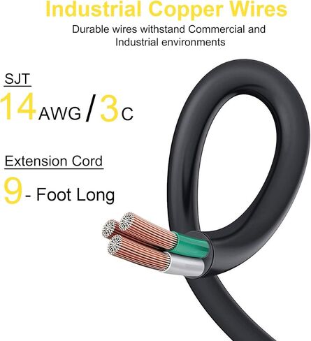 شريط طاقة معدني مزود بـ 8 منافذ مع منافذ USB، وسلك تمديد عالي التحمل بطول 9 أقدام، 1800 جول، 1875 وات/15 أمبير قابل للتركيب على الحائط للمنزل والمكتب والمدرسة وسطح المكتب للكمبيوتر [مدرج في قائمة ETL] in Kuwait