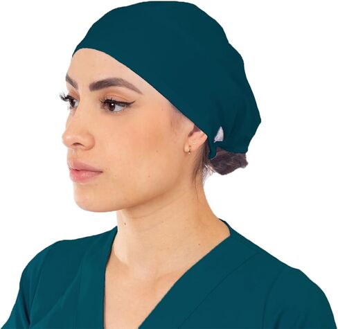 Two Pack Surgical Caps for Men and Women with Adjustable Cords and Spandex Fabric in Many Colors in Saudi Arabia