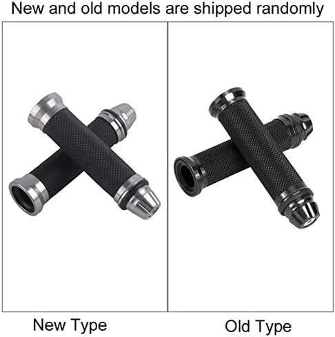 7/8" Motorcycle Handlebar Grips, Keenso CNC Aluminum Rubber Hand Grips, Universal Antiskid Handlebars Hand Grips Rubber Gel Handlebar for Handle Bar Bike Bicycle in Saudi Arabia