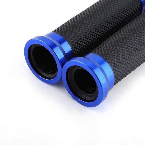 7/8" Motorcycle Handlebar Grips, Keenso CNC Aluminum Rubber Hand Grips, Universal Antiskid Handlebars Hand Grips Rubber Gel Handlebar for Handle Bar Bike Bicycle in Saudi Arabia