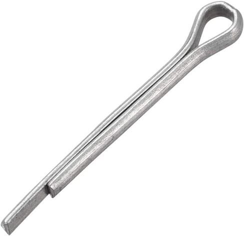 uxcell Split Cotter Pin - 5/64 inch x 1 3/16 inch (2mm x 30mm) Carbon Steel 2-Prongs Silver Tone Fastener Clip Key 150Pcs in Saudi Arabia